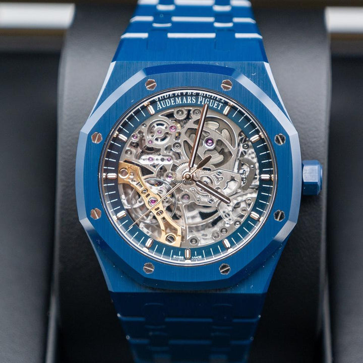 Audemars Piguet Double Balance Wheel Openworked Midnight Ceramic Blue New Release Very Rare