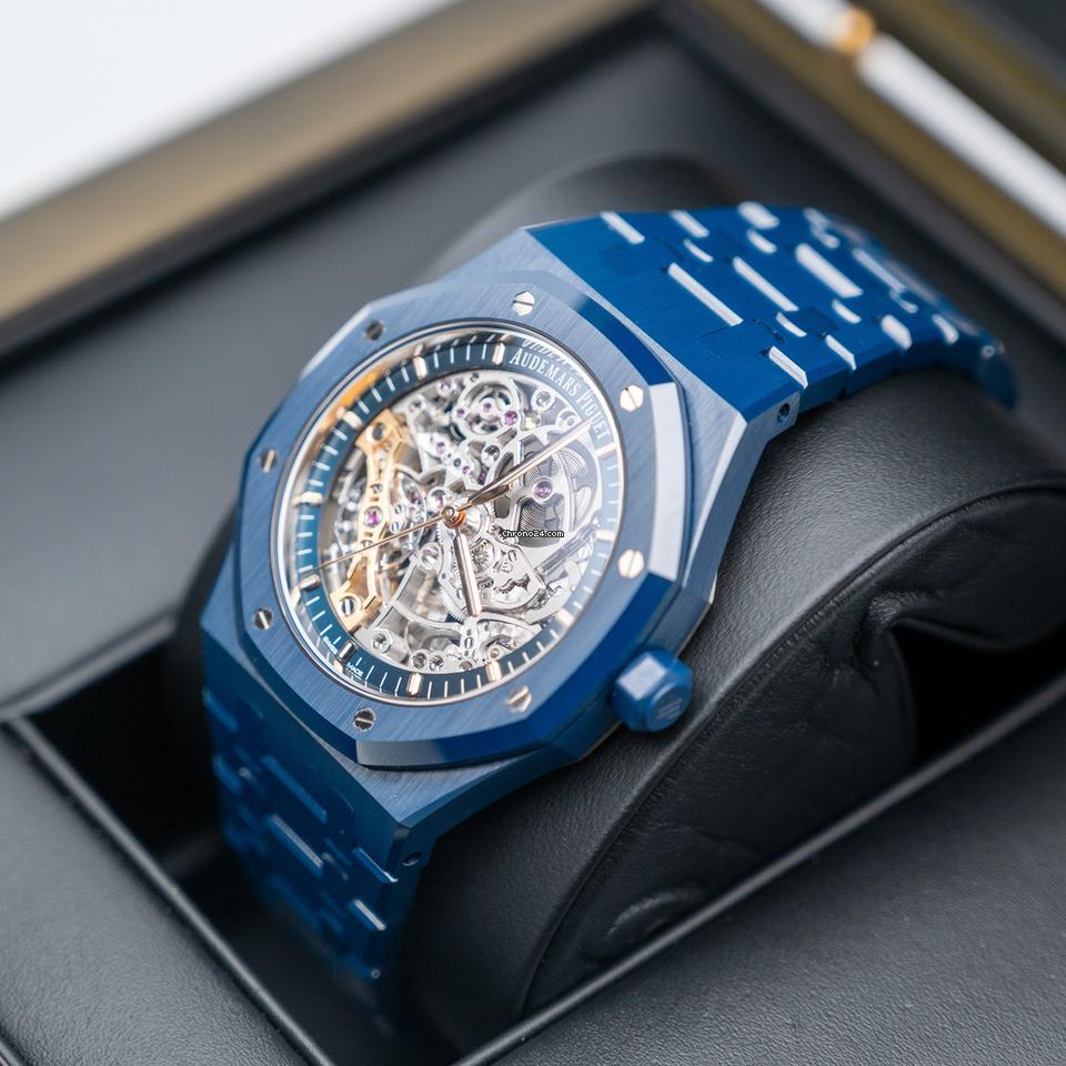 Audemars Piguet Double Balance Wheel Openworked Midnight Ceramic Blue New Release Very Rare