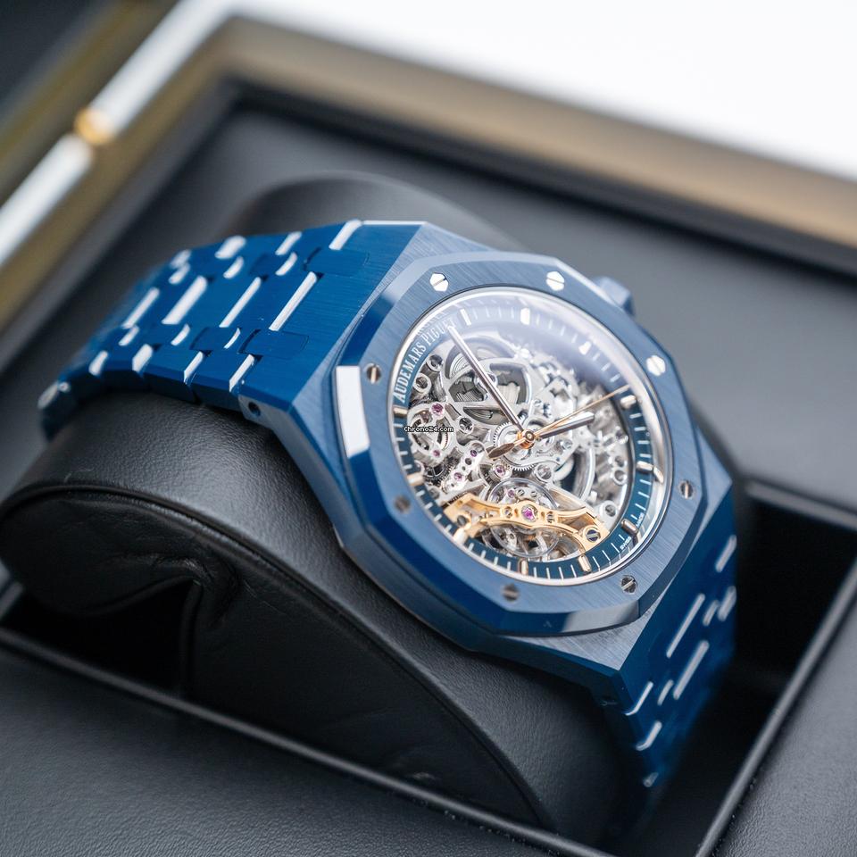 Audemars Piguet Double Balance Wheel Openworked Midnight Ceramic Blue New Release Very Rare