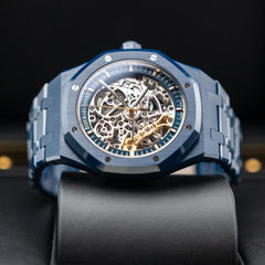 Audemars Piguet Double Balance Wheel Openworked Midnight Ceramic Blue New Release Very Rare
