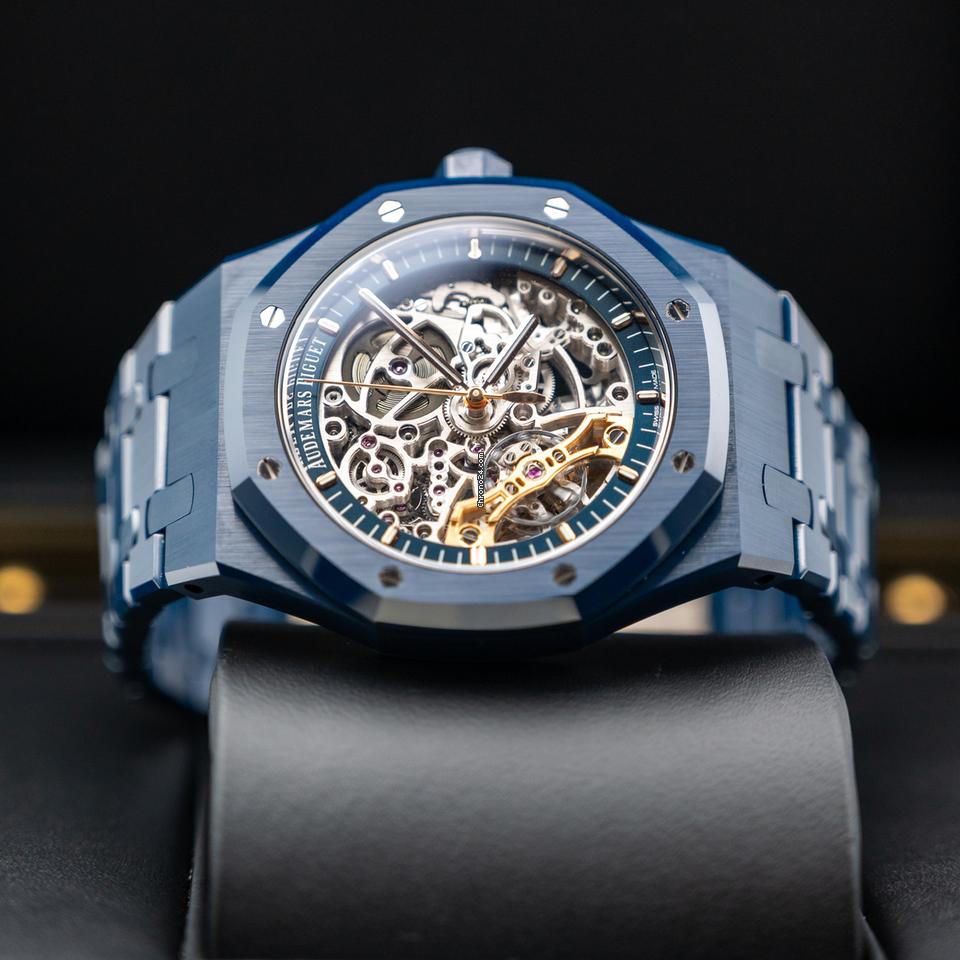 Audemars Piguet Double Balance Wheel Openworked Midnight Ceramic Blue New Release Very Rare
