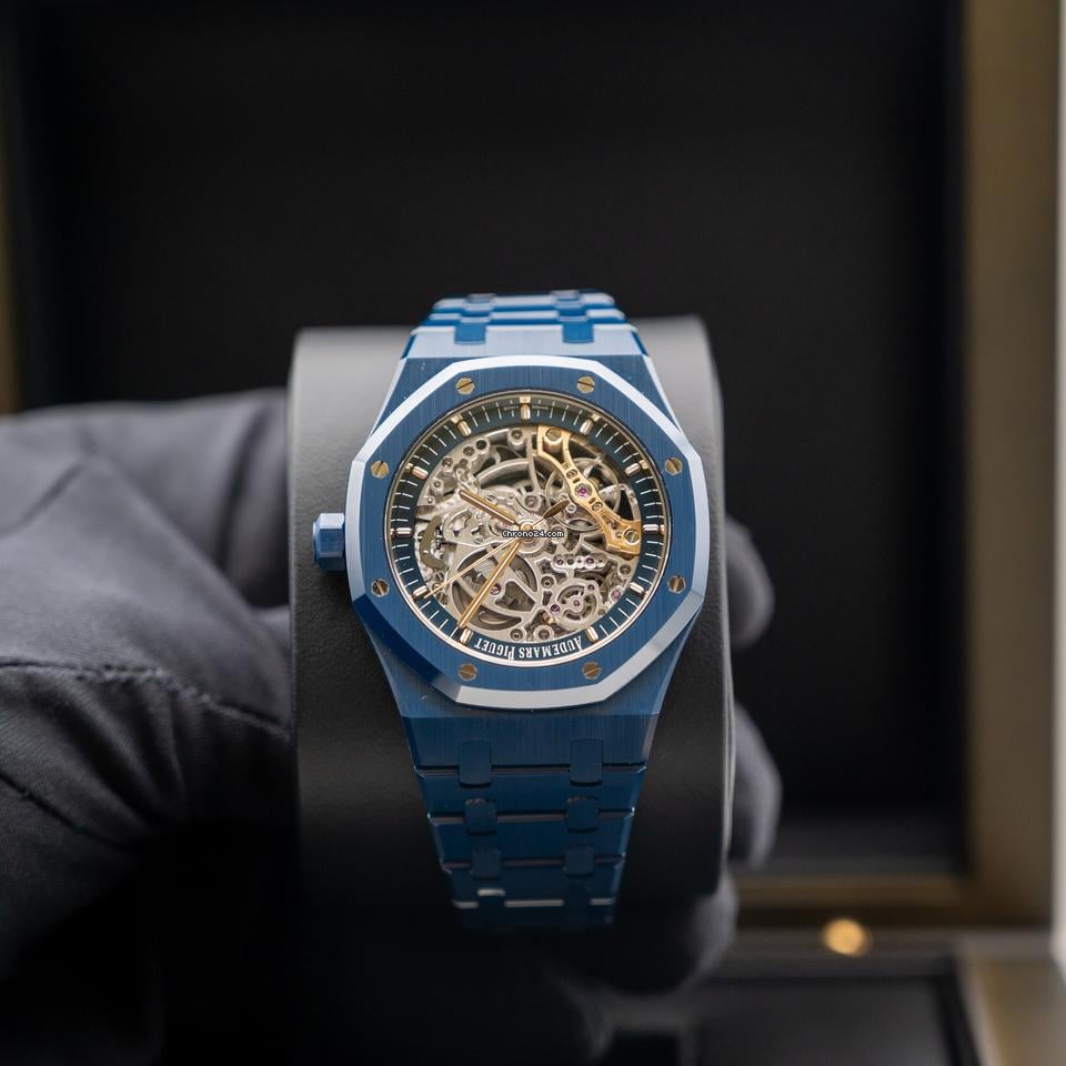 Audemars Piguet Double Balance Wheel Openworked Midnight Ceramic Blue New Release Very Rare