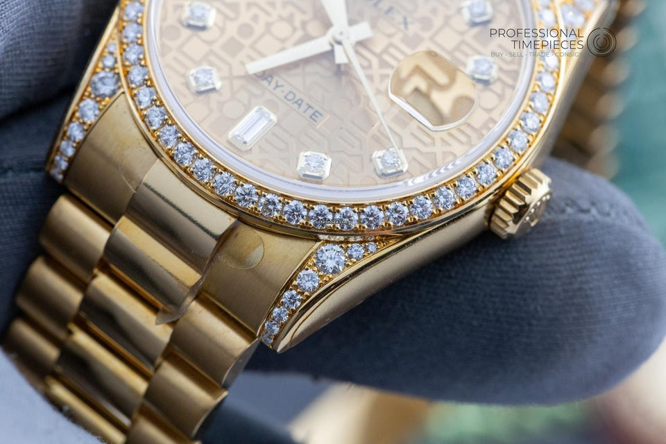 Rolex | Day-Date | 118388 | Yellow gold | 36 mm | Yellow gold | Champagne | Automatic