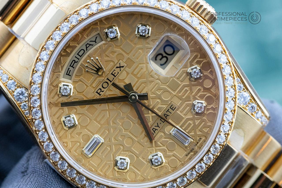 Rolex | Day-Date | 118388 | Yellow gold | 36 mm | Yellow gold | Champagne | Automatic