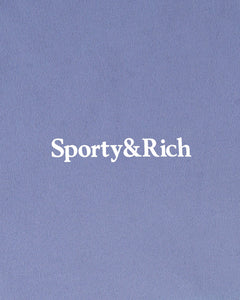 Serif Logo Legging - Colony Blue/White