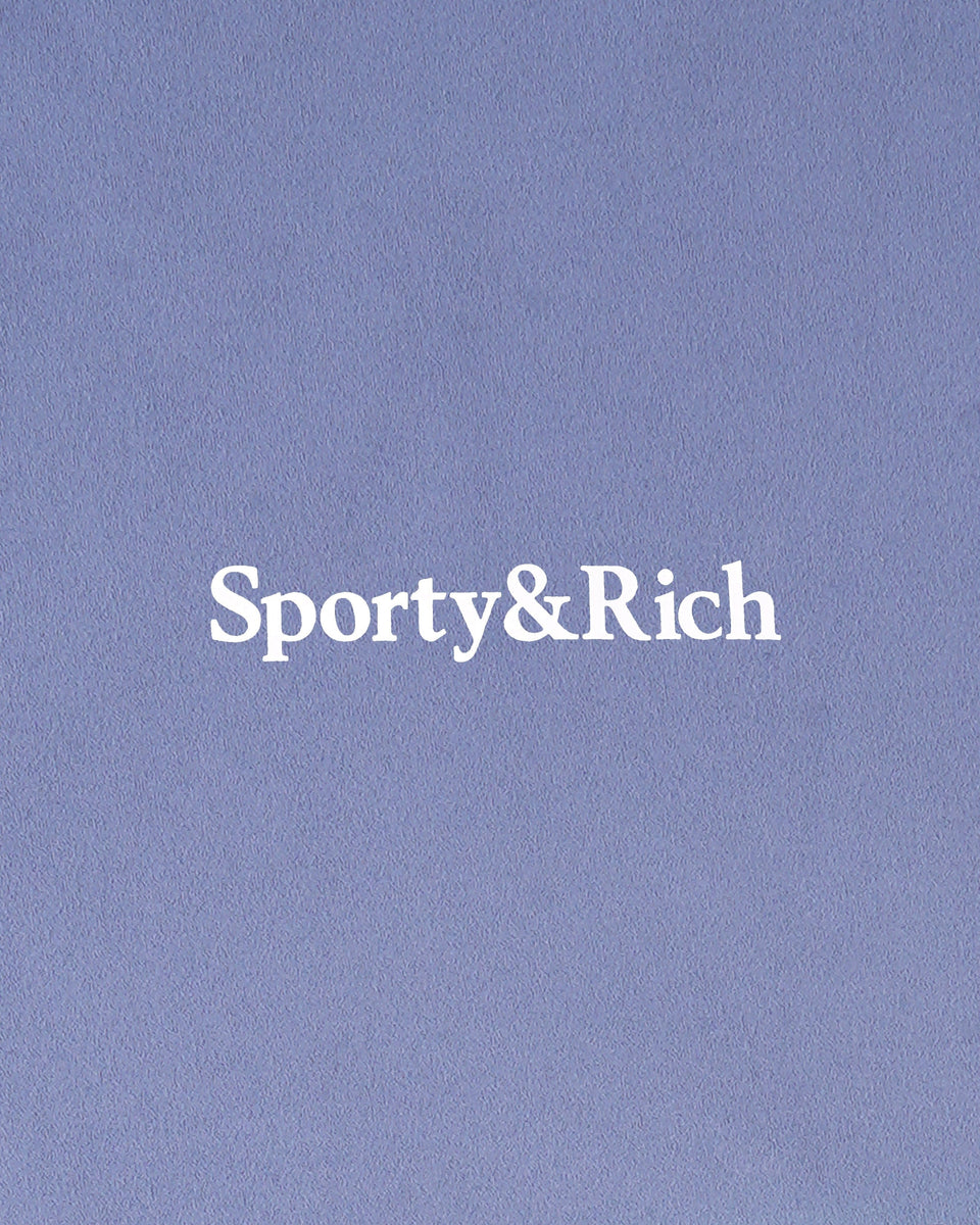 Serif Logo Legging - Colony Blue/White