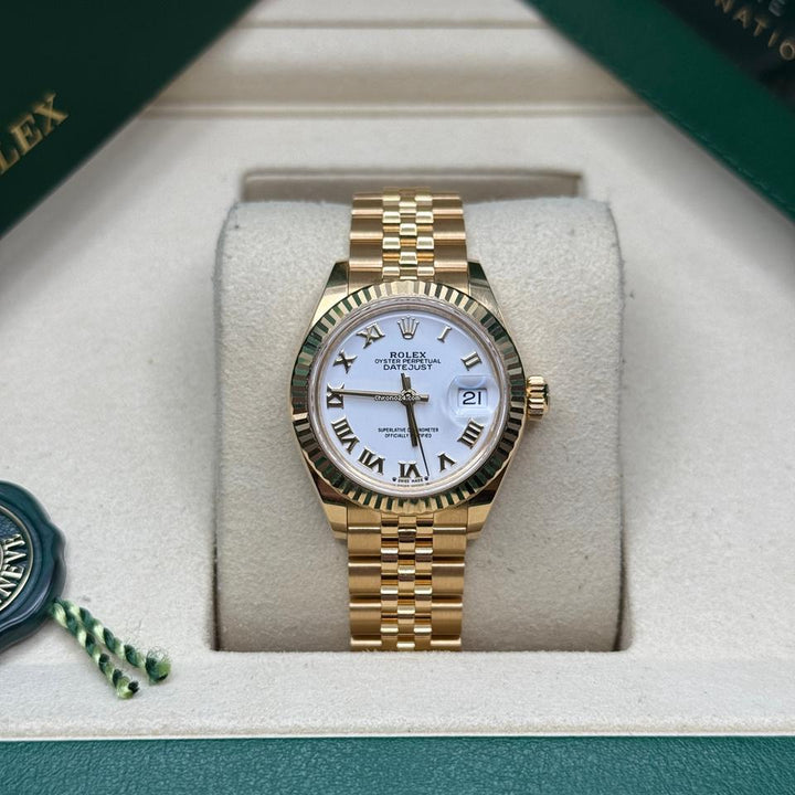 Rolex | Datejust | 279178 | Yellow gold | 28 mm | Yellow gold | White | Automatic