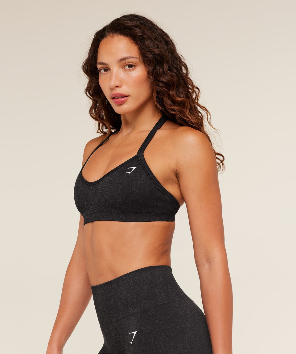 Gymshark Adapt Fleck Sports Bra - Mineral | Black