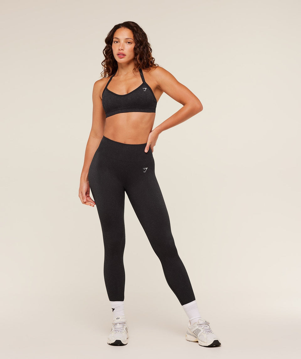 Gymshark Adapt Fleck Sports Bra - Mineral | Black