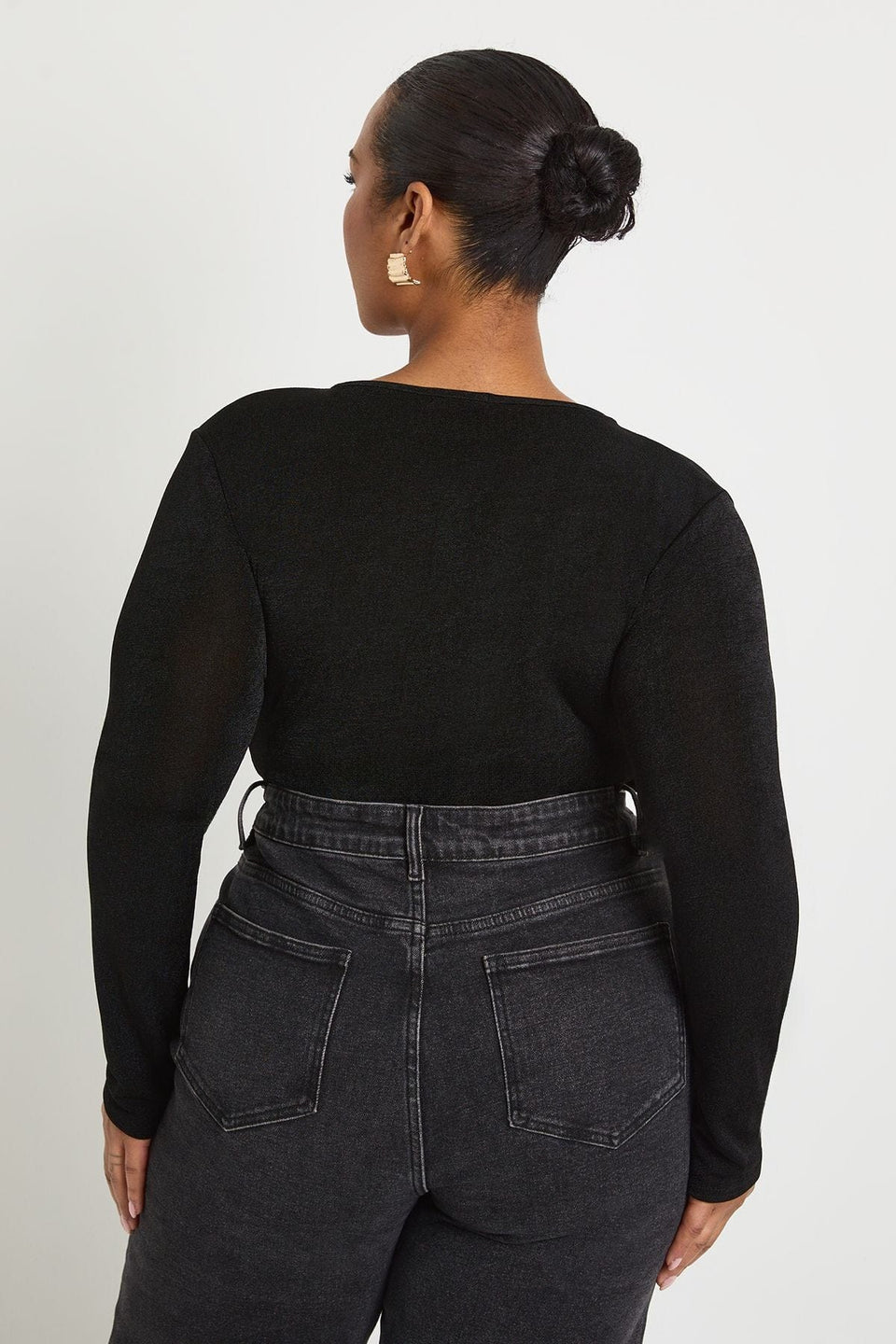 Plus Gold Trim Keyhole Bodysuit