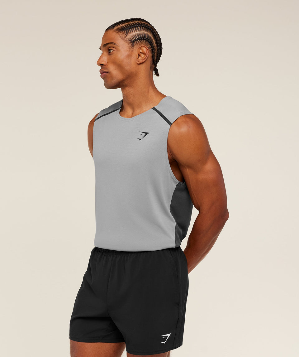 Gymshark Arrival Contrast Tank -  Smokey Grey /  Onyx Grey