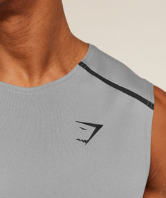 Gymshark Arrival Contrast Tank -  Smokey Grey /  Onyx Grey