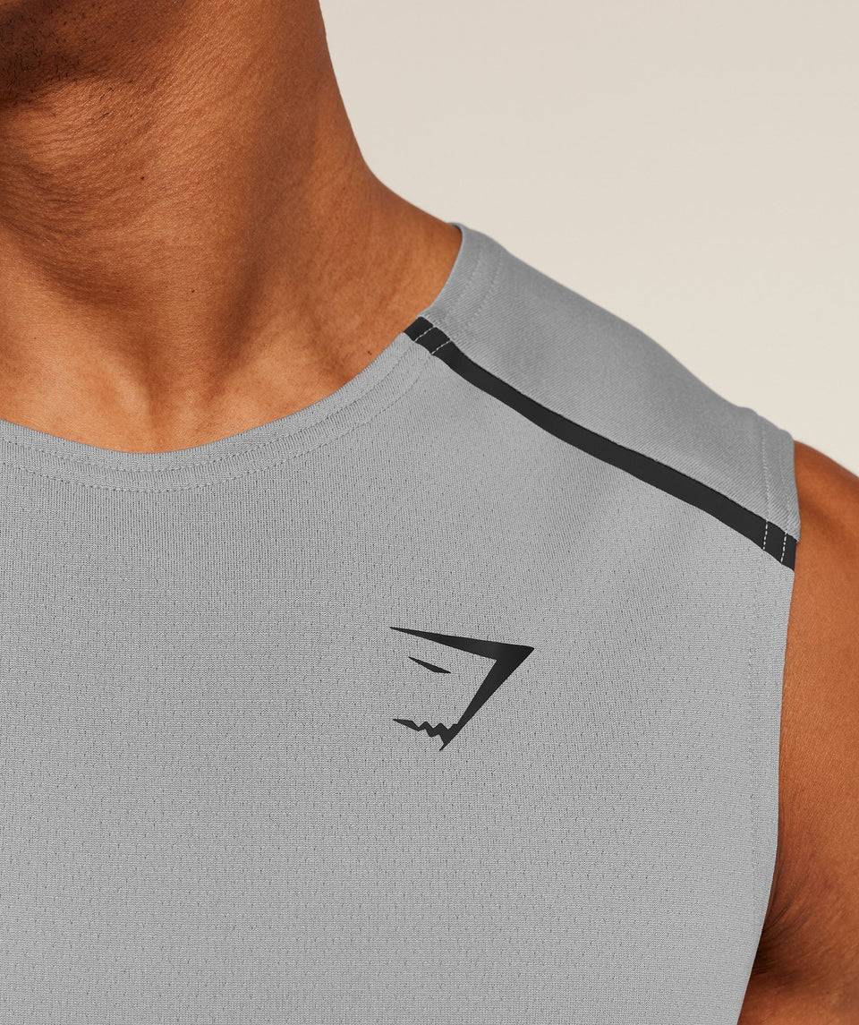 Gymshark Arrival Contrast Tank -  Smokey Grey /  Onyx Grey