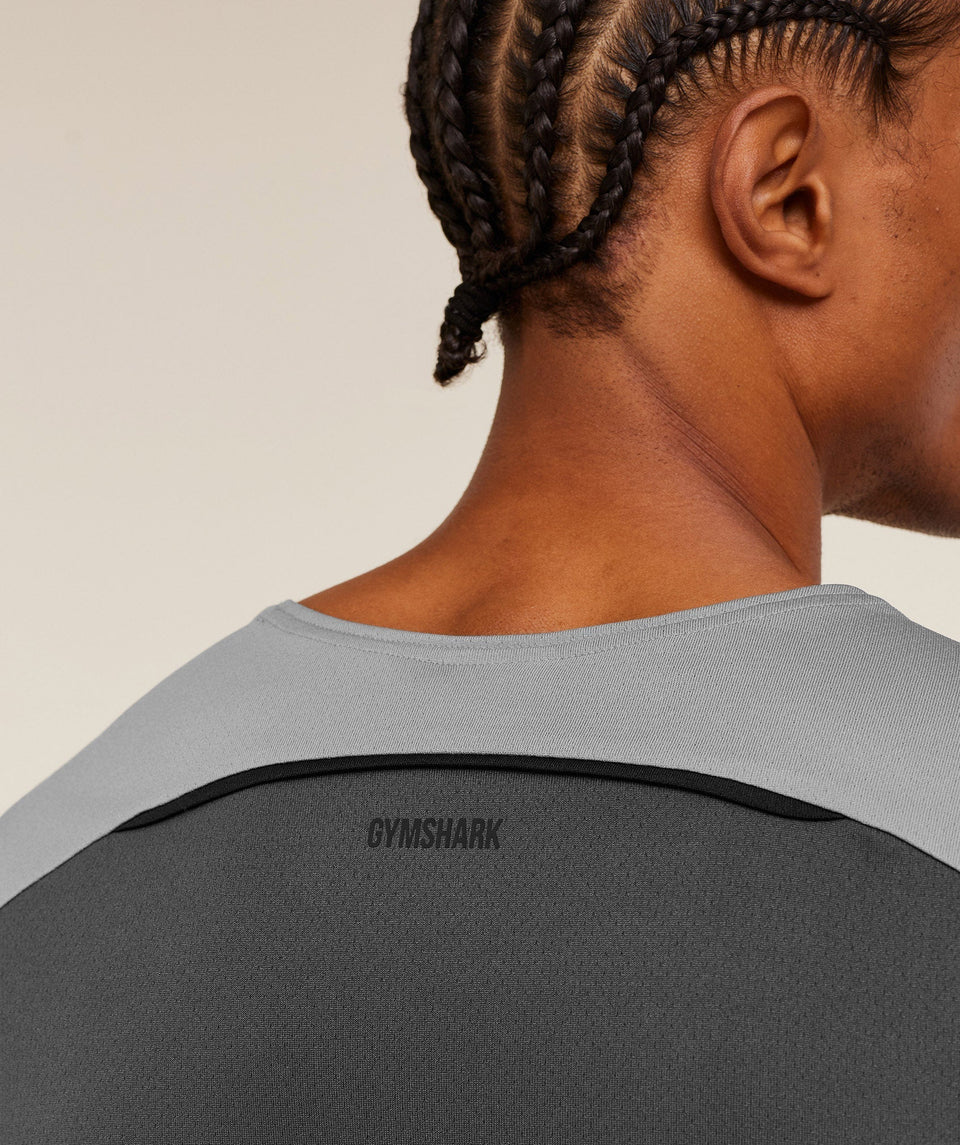 Gymshark Arrival Contrast Tank -  Smokey Grey /  Onyx Grey