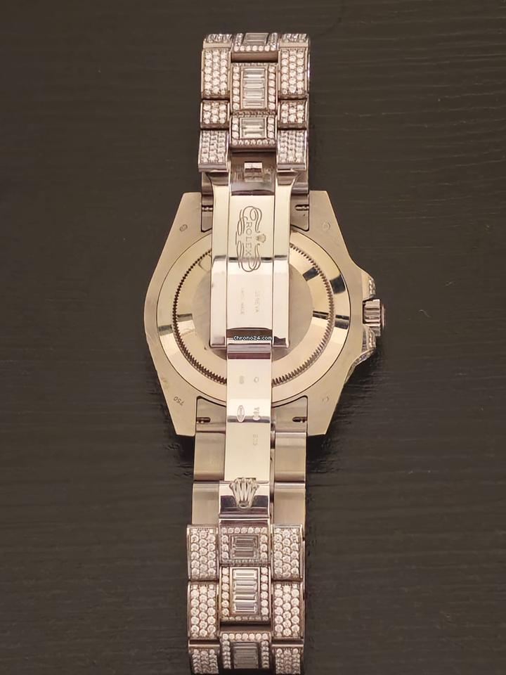 Rolex | GMT-Master II | 116769TBR - factory Dimond set | White gold | 40 mm | White gold | White | Automatic
