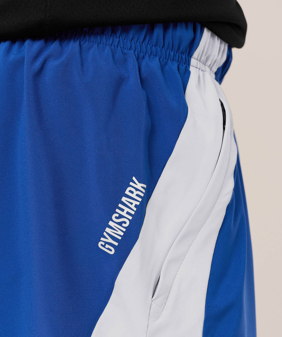 Gymshark Sport 25 Block 7" Shorts - Athletic Blue/Light Grey