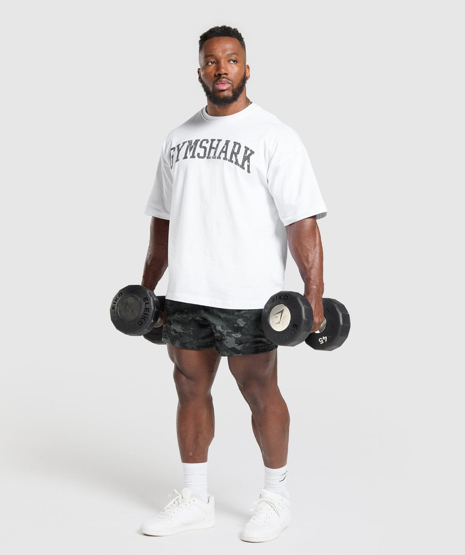 Gymshark Lifting Mesh 5" Shorts - Graphite Grey