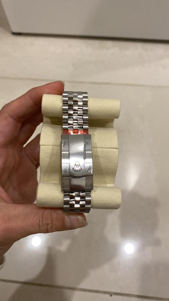 Rolex | Datejust | 126234 | White gold | 36 mm | Gold/Steel | Green | Automatic