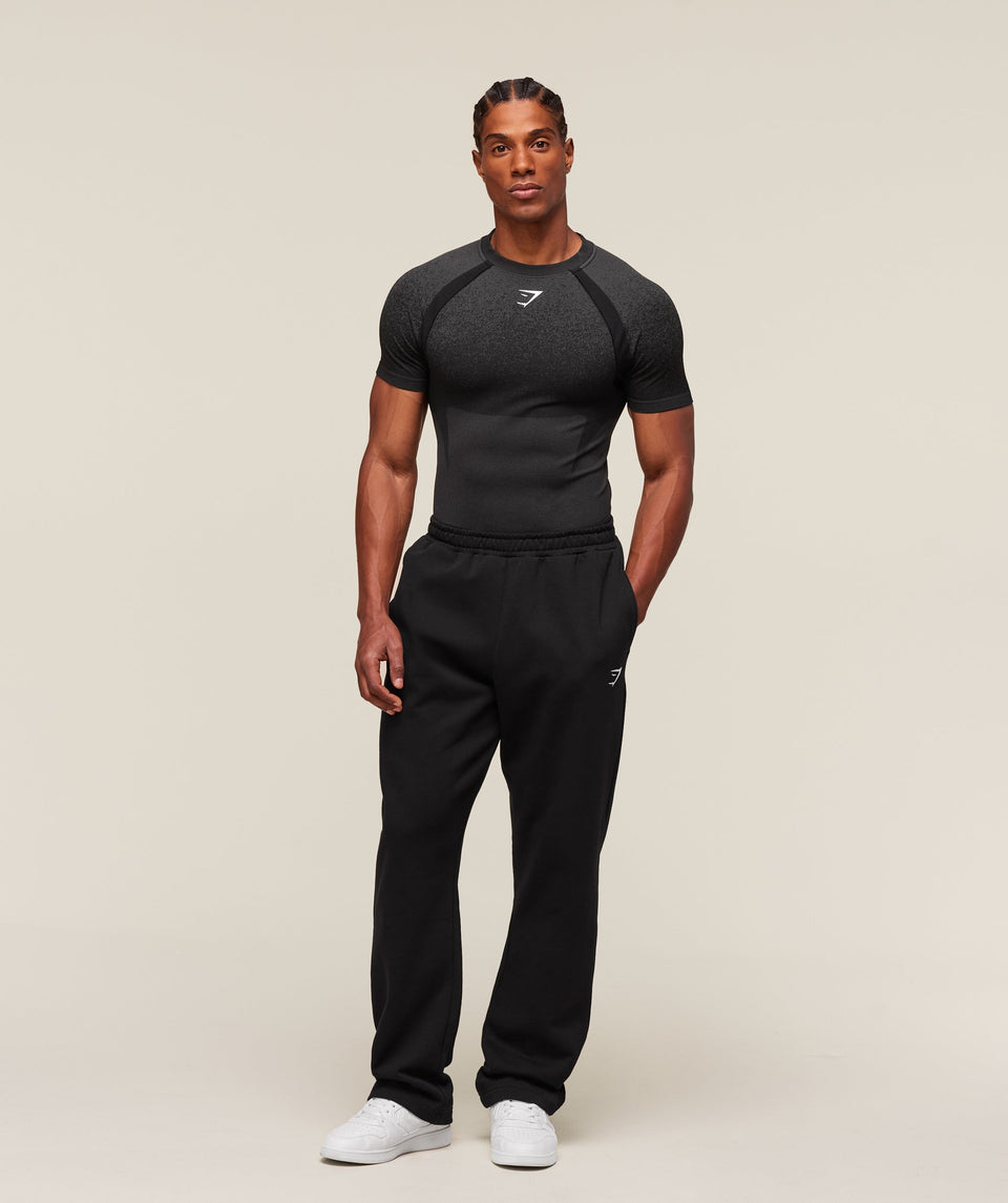 Gymshark Shadow Seamless T Shirt - Black