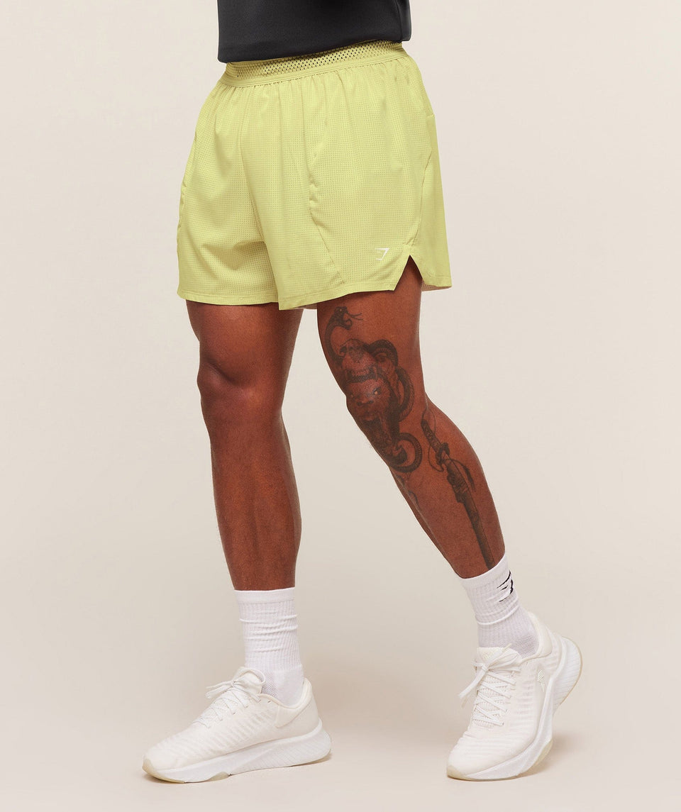 Gymshark Running 5" Shorts -  Sorbet Yellow