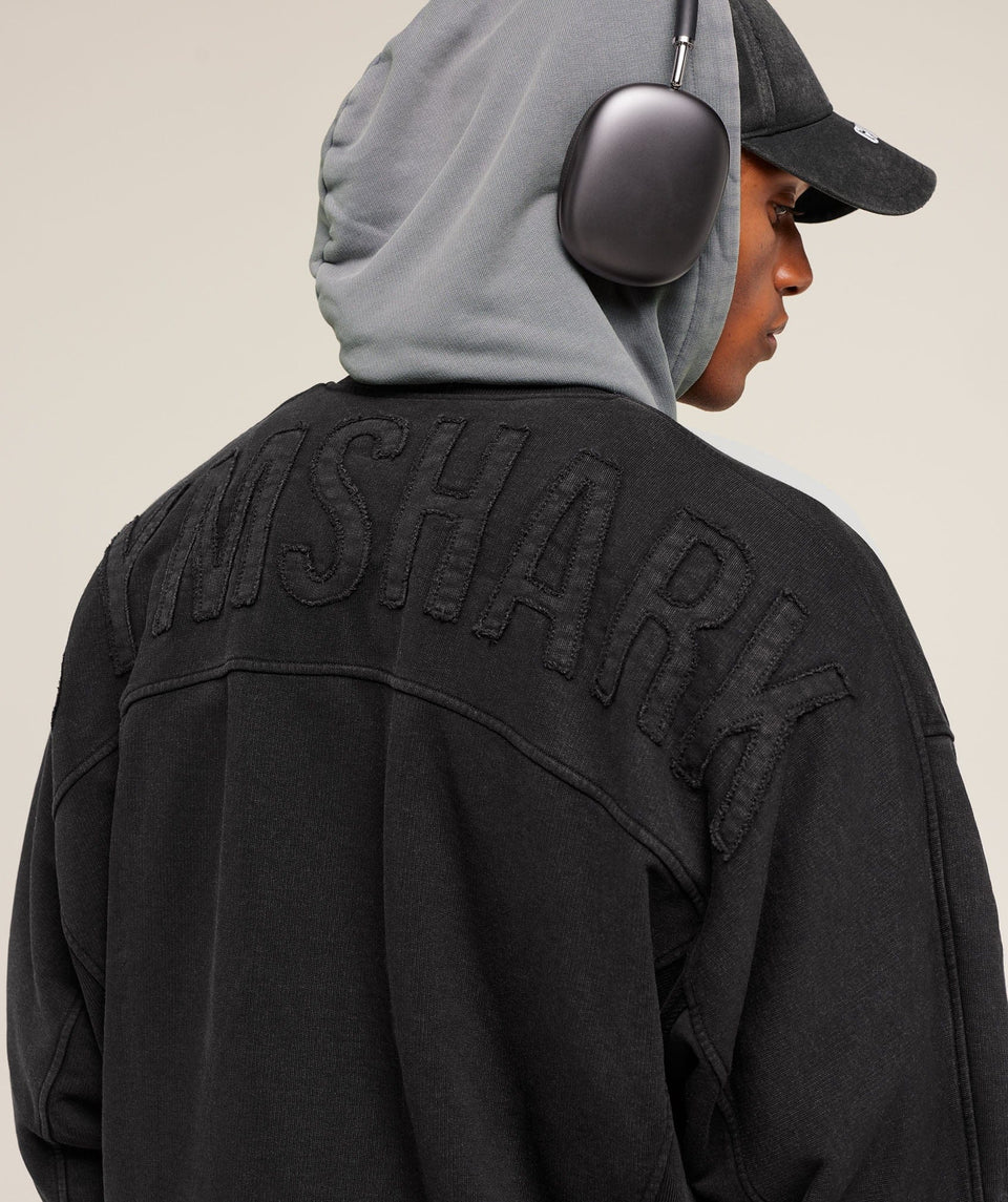 Gymshark Power Washed Jersey Track Jacket - GS Black