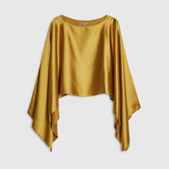 Green Satin Waterfall Cape