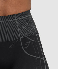 Gymshark Apex Seamless Leggings - Black/Graphite Grey