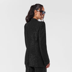 Sequin Long Sleeve Blazer