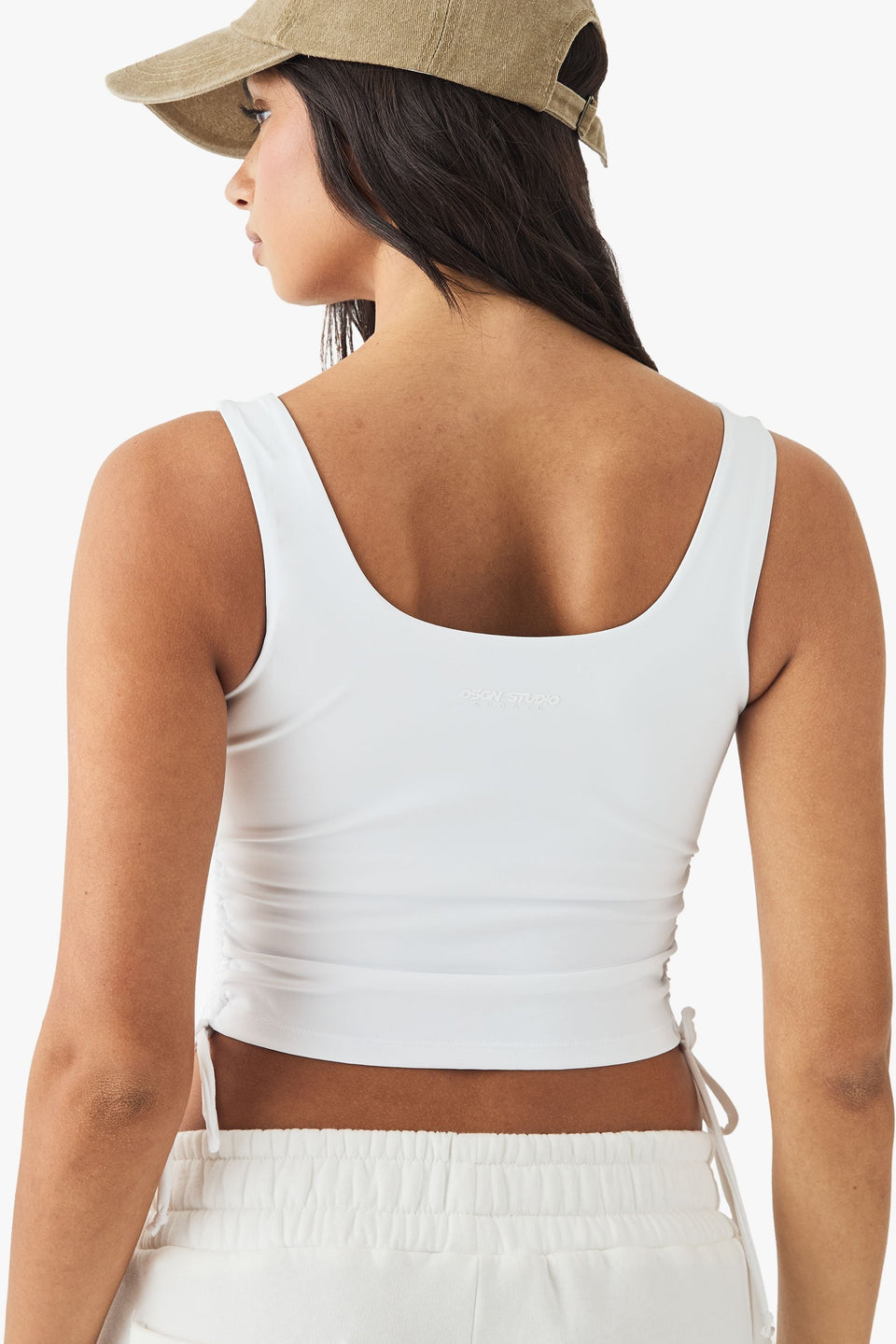 DSGN Studio Ultra Sculpt Ruched Side Vest Top