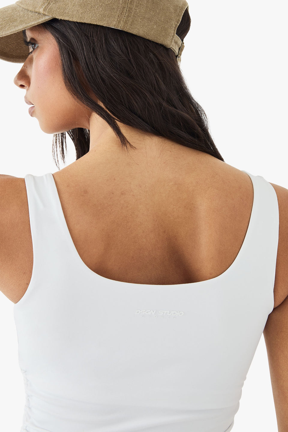 DSGN Studio Ultra Sculpt Ruched Side Vest Top