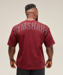 Gymshark Power T-Shirt - Sets Red