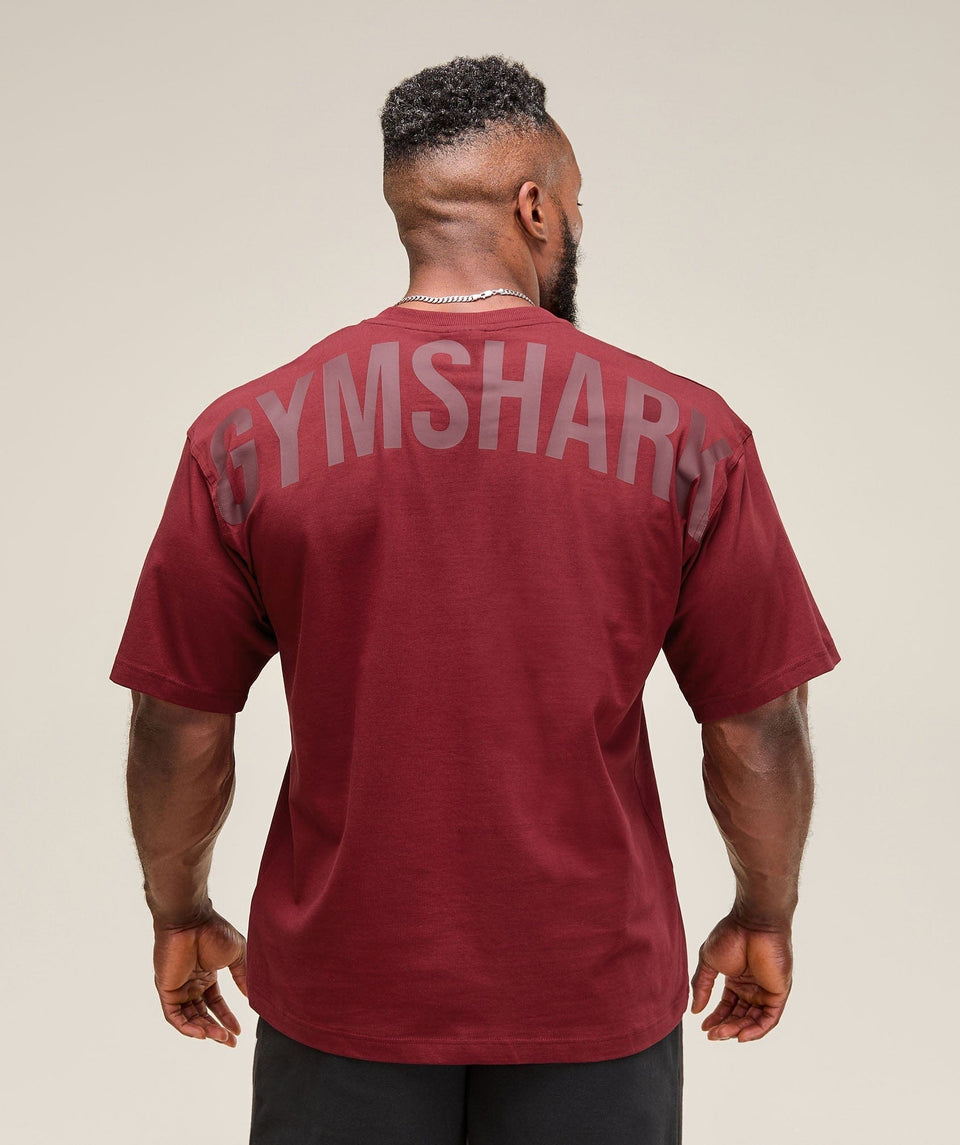 Gymshark Power T-Shirt - Sets Red