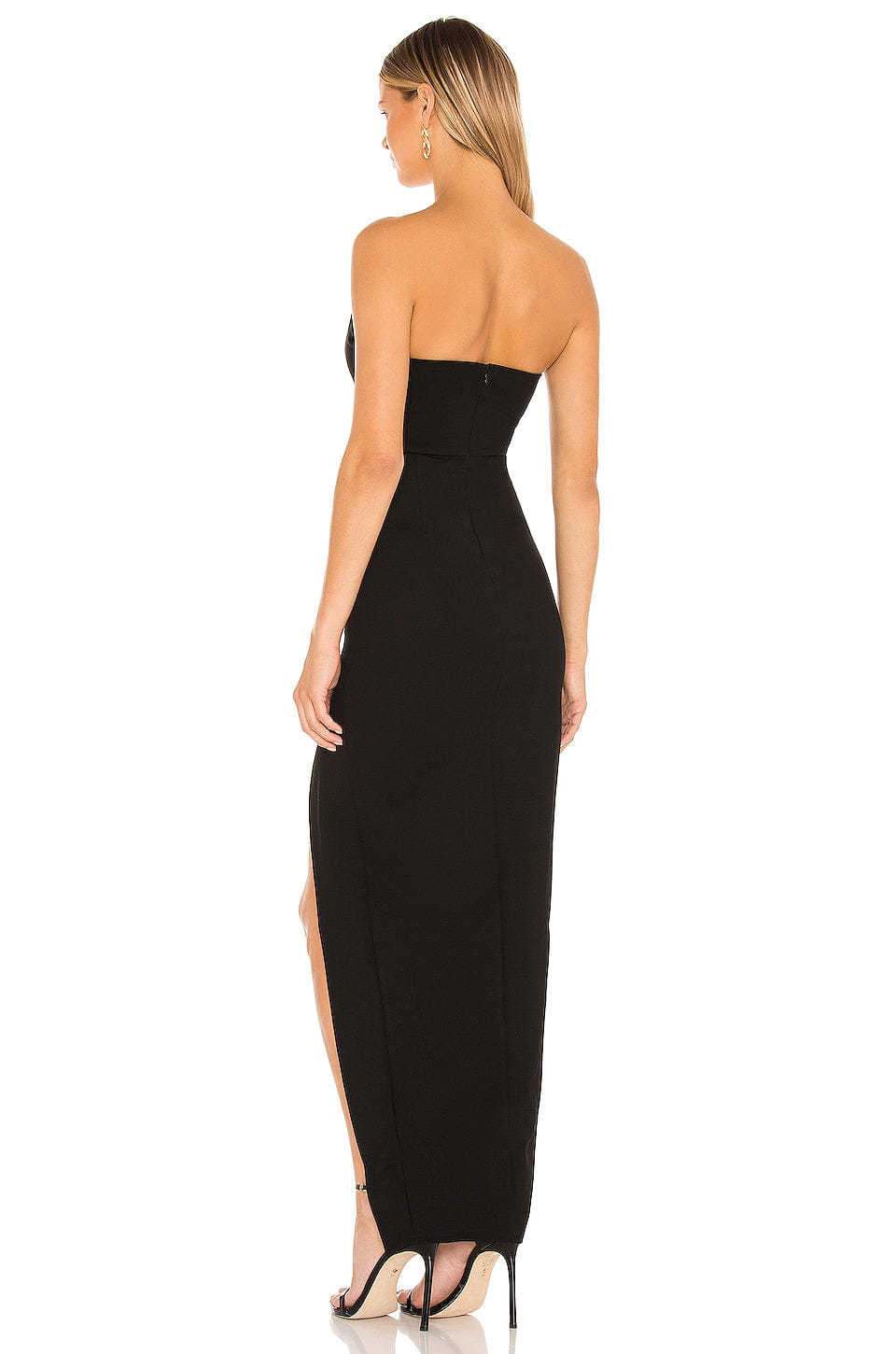 superdown Ryleigh Strapless Maxi Dress in Black