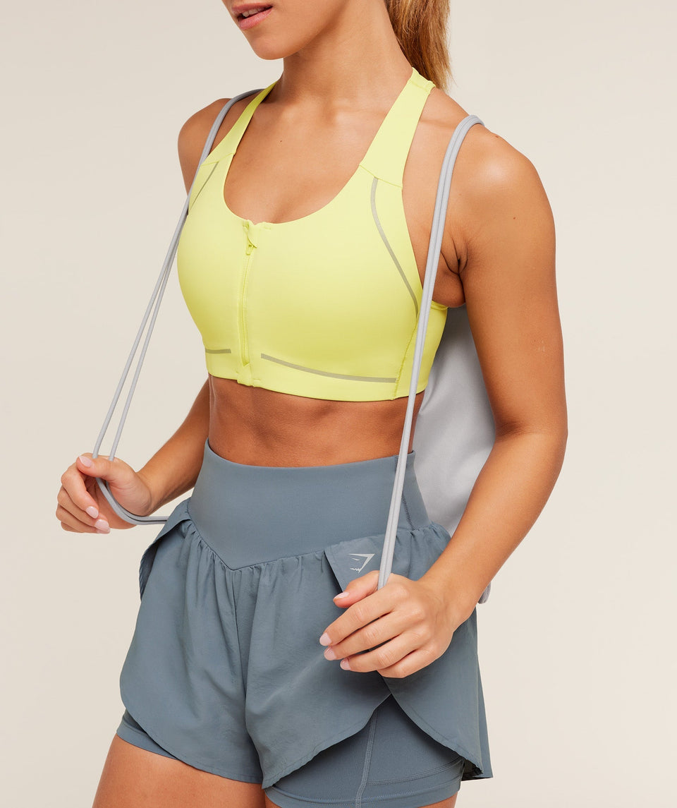 Gymshark Running Sports Bra -  Sorbet Yellow