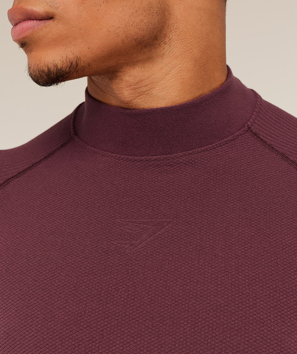 Gymshark Physique Long Sleeve T-Shirt - GS Impact Burgundy/GS Cherry Purple