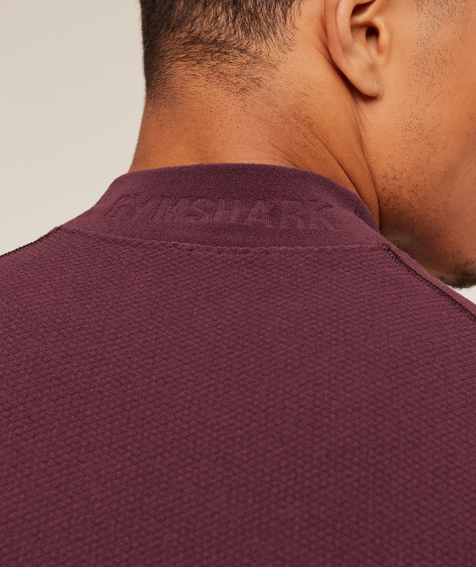 Gymshark Physique Long Sleeve T-Shirt - GS Impact Burgundy/GS Cherry Purple