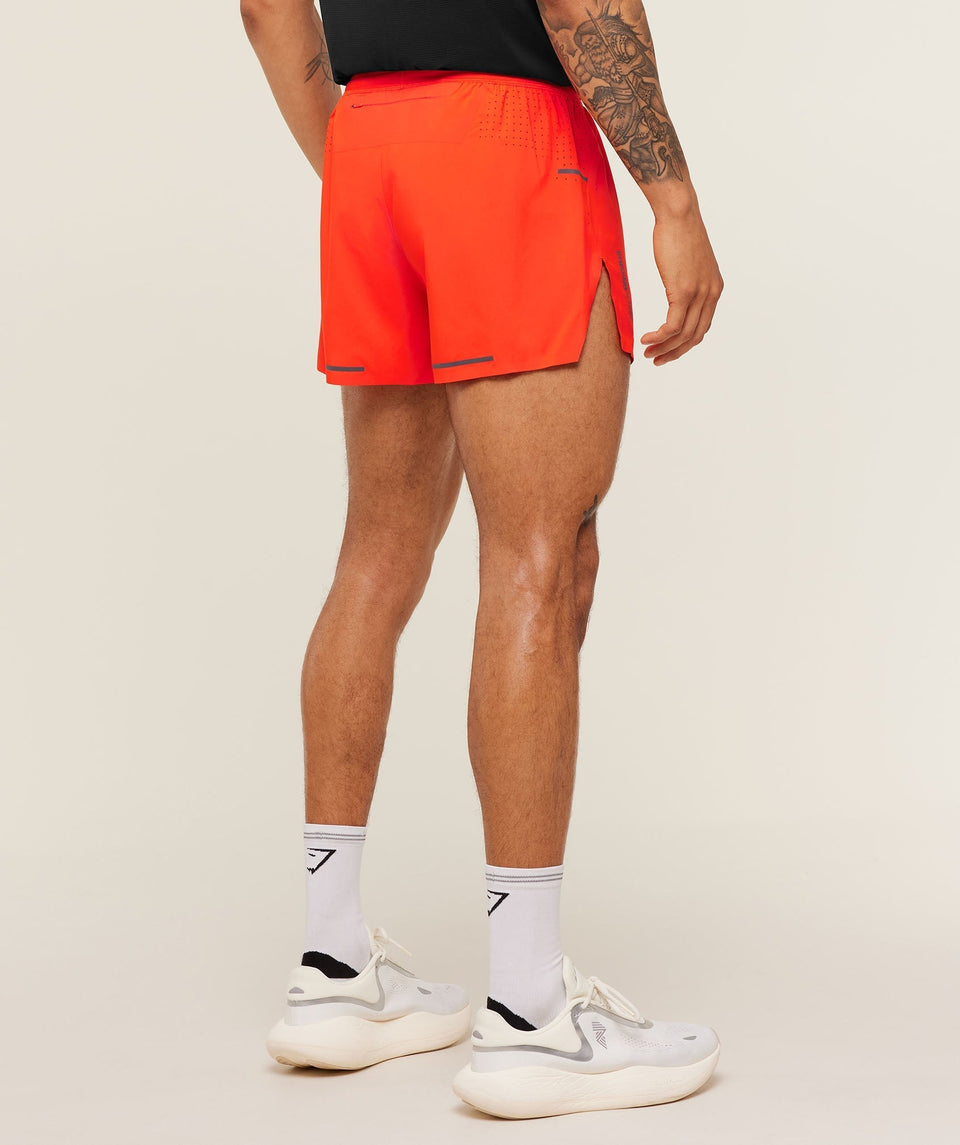 Gymshark Running Elite Race 5" Short - Electric Orange