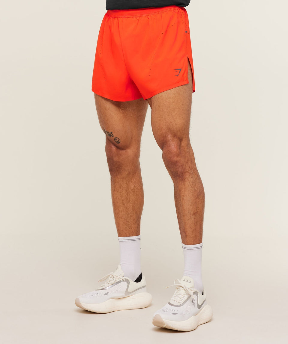 Gymshark Running Elite Race 5" Short - Electric Orange