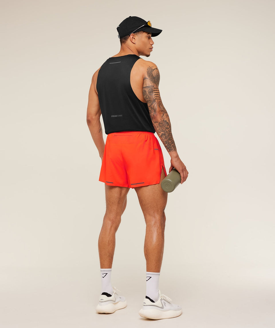 Gymshark Running Elite Race 5" Short - Electric Orange