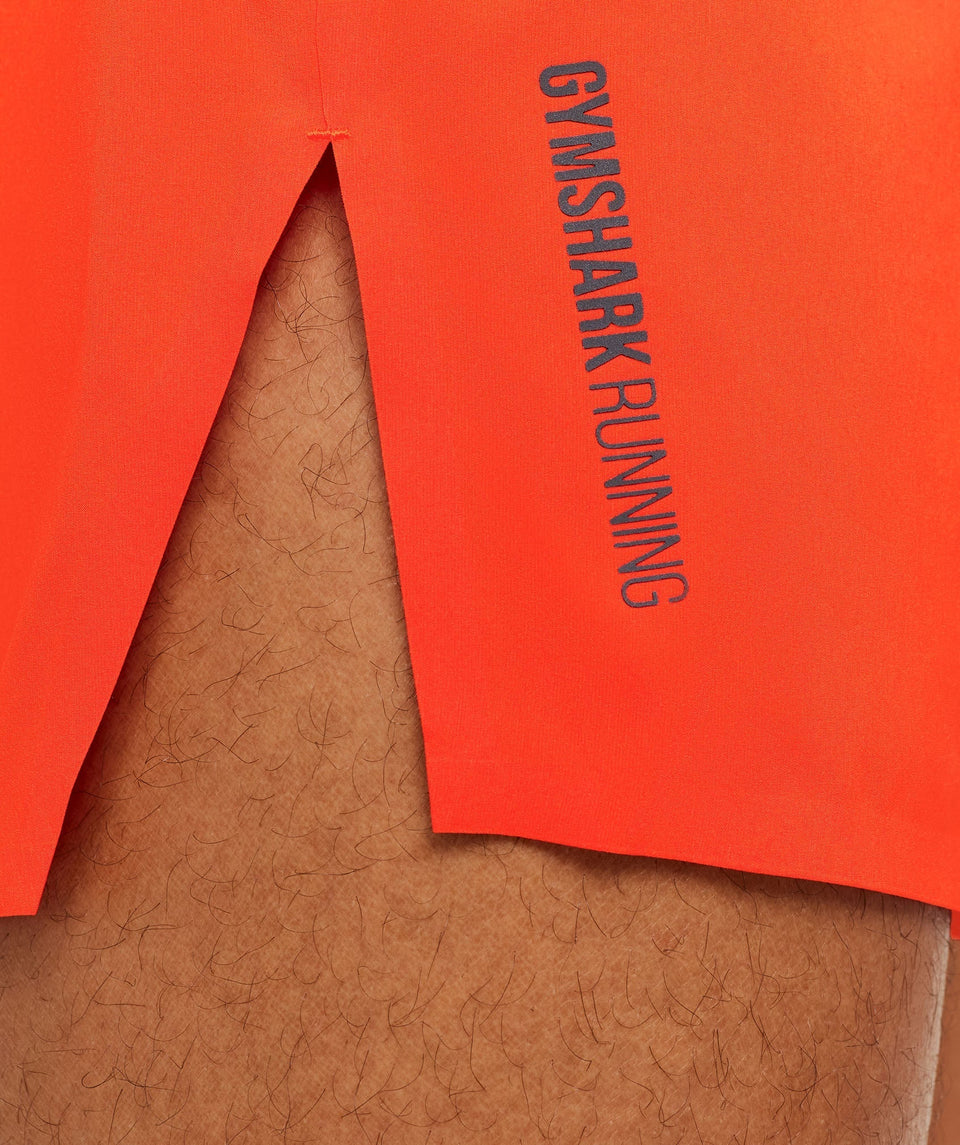 Gymshark Running Elite Race 5" Short - Electric Orange