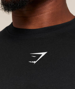 Gymshark Power T-Shirt - Black/Oat White
