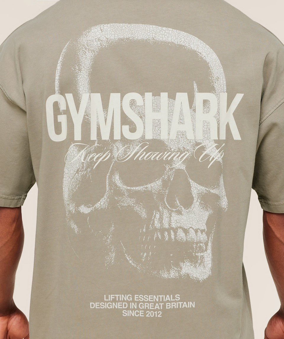 Gymshark Deadweight T-Shirt - Linen Brown