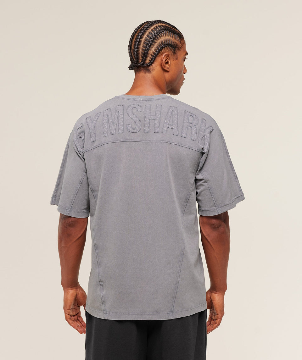 Gymshark Power Washed T-Shirt - GS Medium Grey