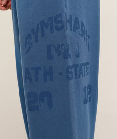 Gymshark Collegiate Washed Wide Leg Jogger - Compound Blue