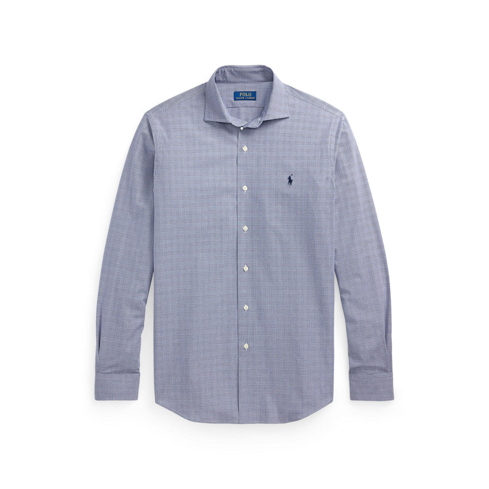 Poplin Check Long-Sleeve Patterned Shirt