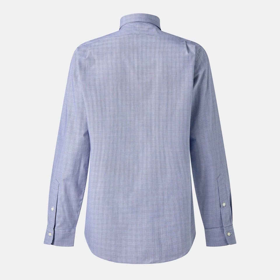 Poplin Check Long-Sleeve Patterned Shirt