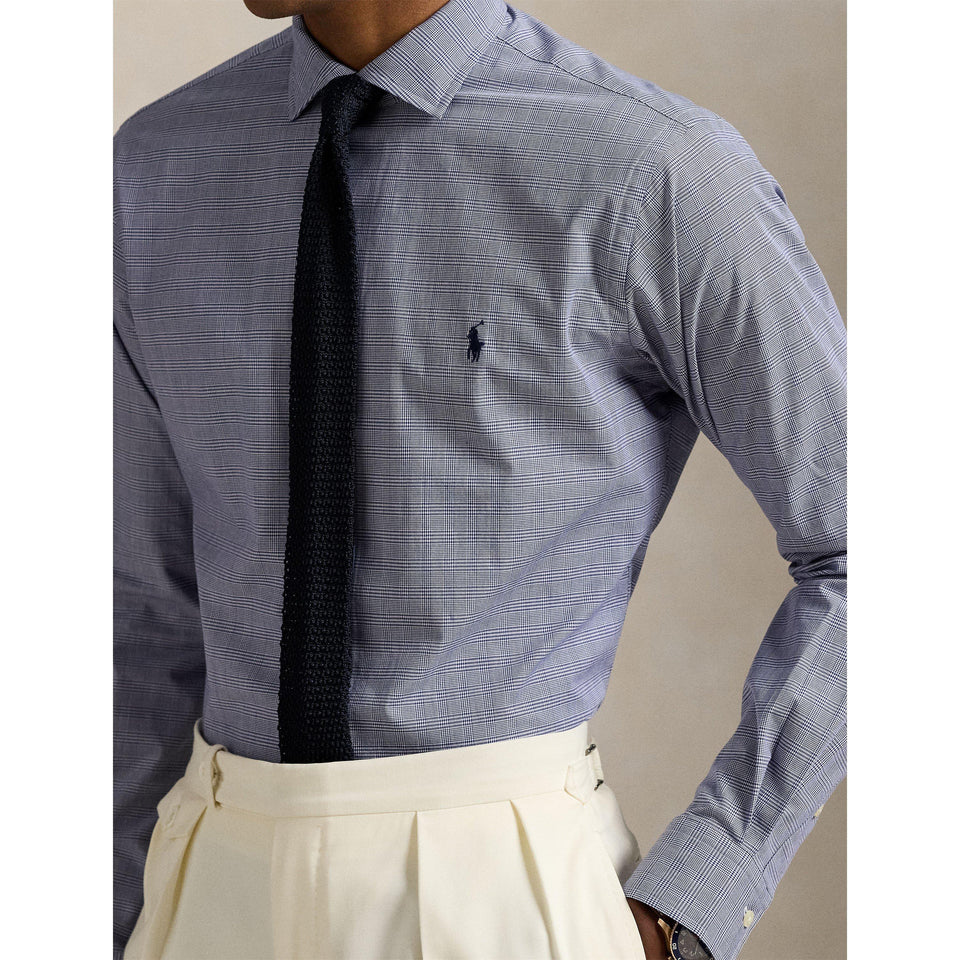 Poplin Check Long-Sleeve Patterned Shirt
