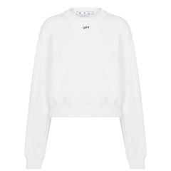 Stamp Cotton Long Sleeve Crew Sweatshirt
