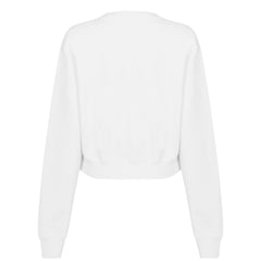Stamp Cotton Long Sleeve Crew Sweatshirt