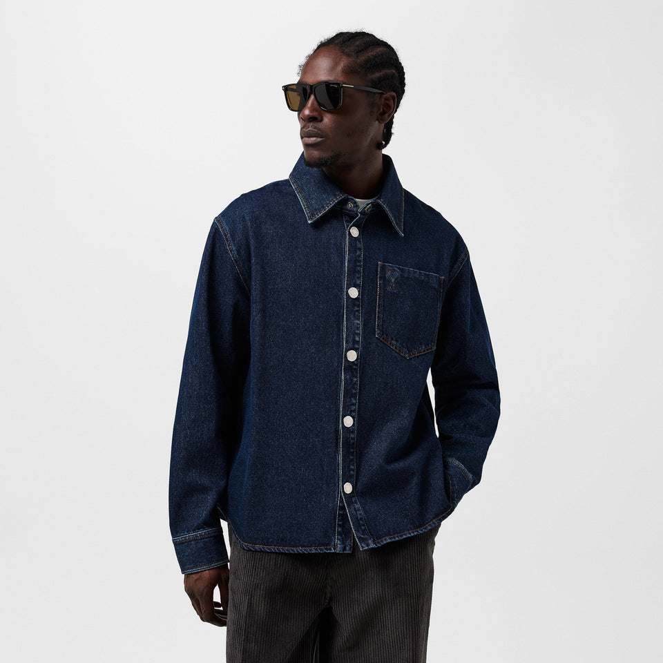 Long-Sleeve Denim Shirt